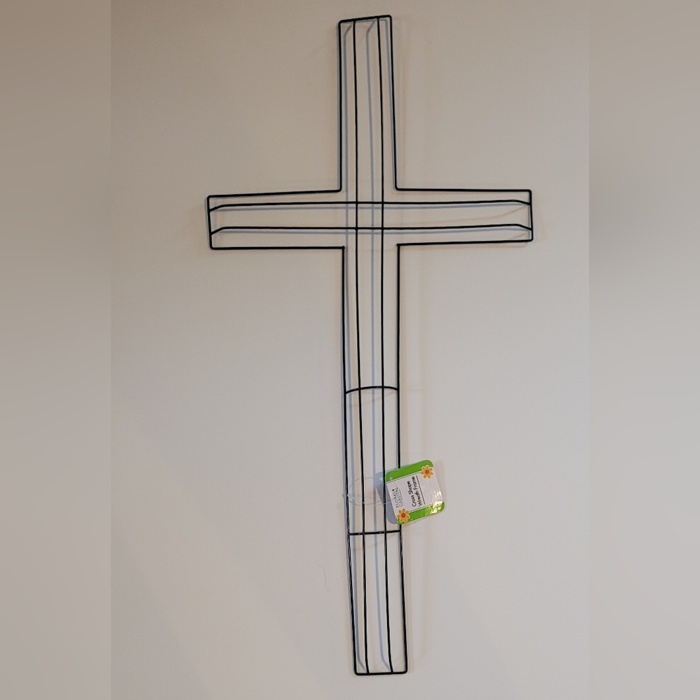 Large CrossWreath Making Forms 5 pc Lot 18” Metal Wire Frame DIY Easter Craft